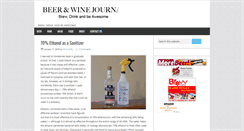 Desktop Screenshot of beerandwinejournal.com