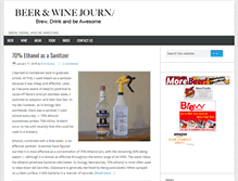 Tablet Screenshot of beerandwinejournal.com